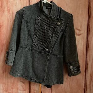 Balmain denim military jacket